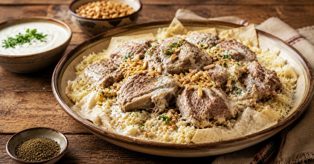 Mansaf: Jordan’s National Dish of Lamb, Rice, and Fermented Yogurt