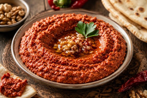Muhammara: Aleppo’s Fiery Red Pepper and Walnut Dip