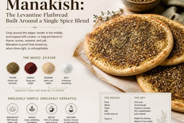 Manakish: The Levantine Flatbread Built Around a Single Spice Blend